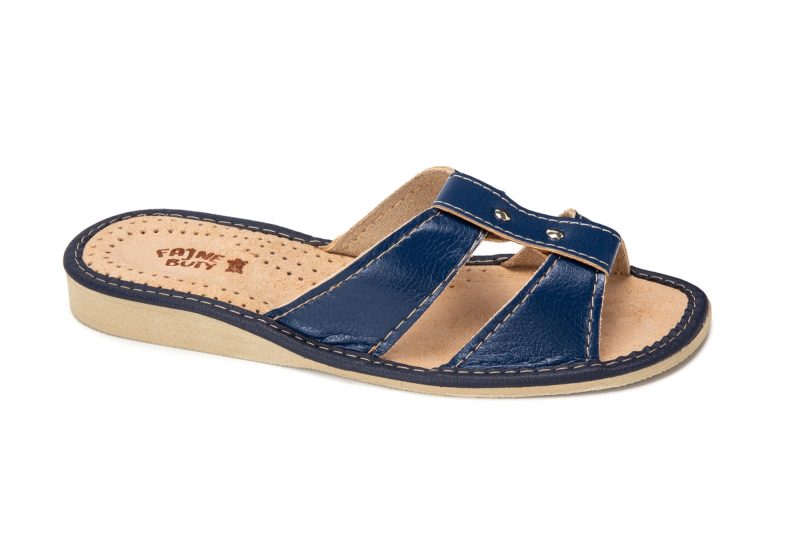 Women's slippers (catalog number 963) navy blue