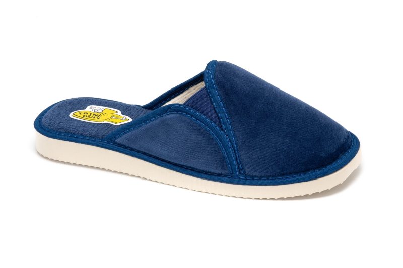 Blue women's cotton slippers (catalog no. 410)