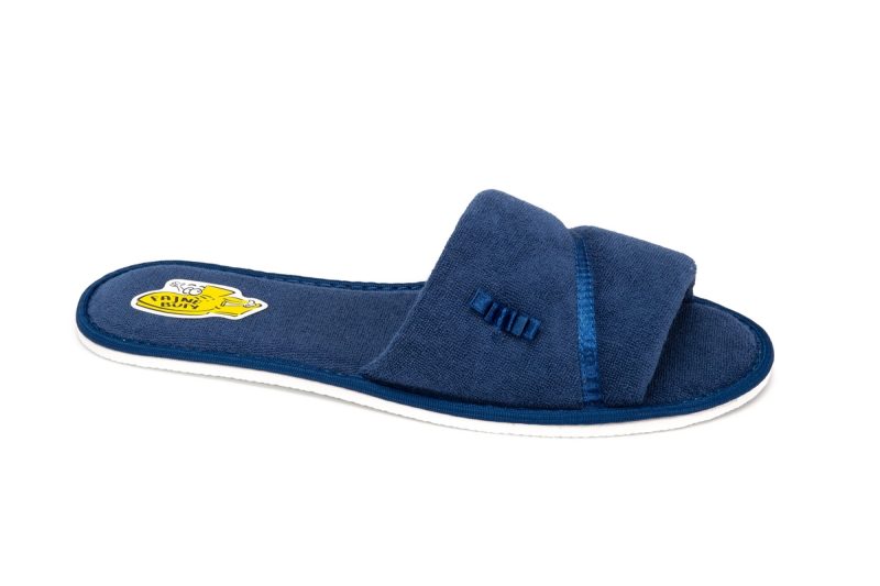 Blue women's cotton slippers (catalog no. 415)