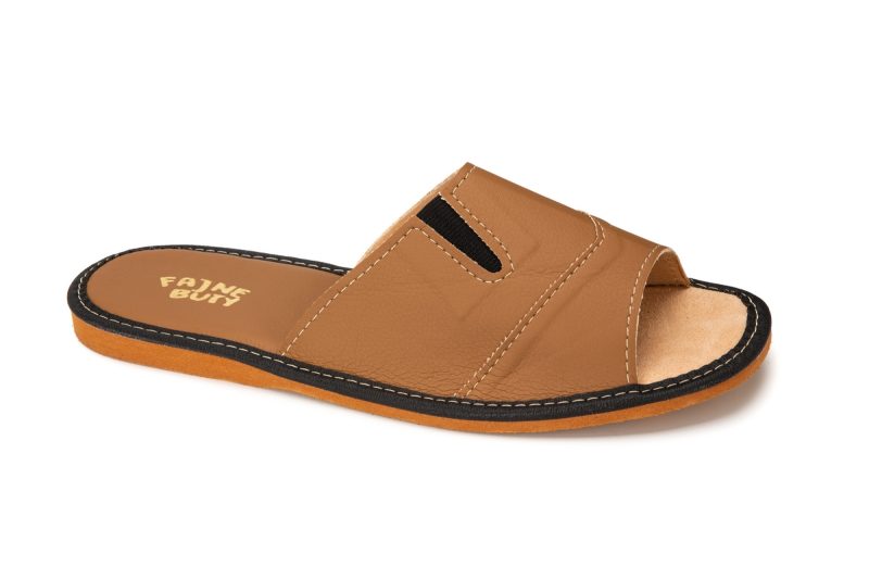 Men's brown slippers (catalog number 908)