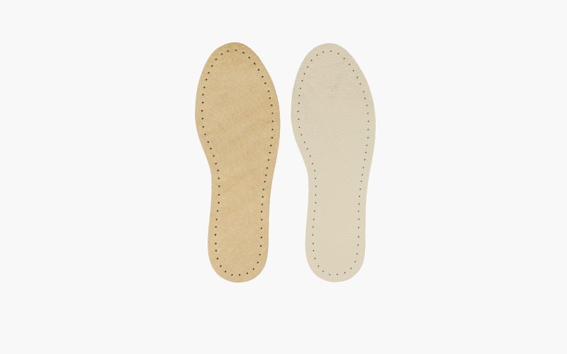 Double-sided leather insole with latex (item no. D12)