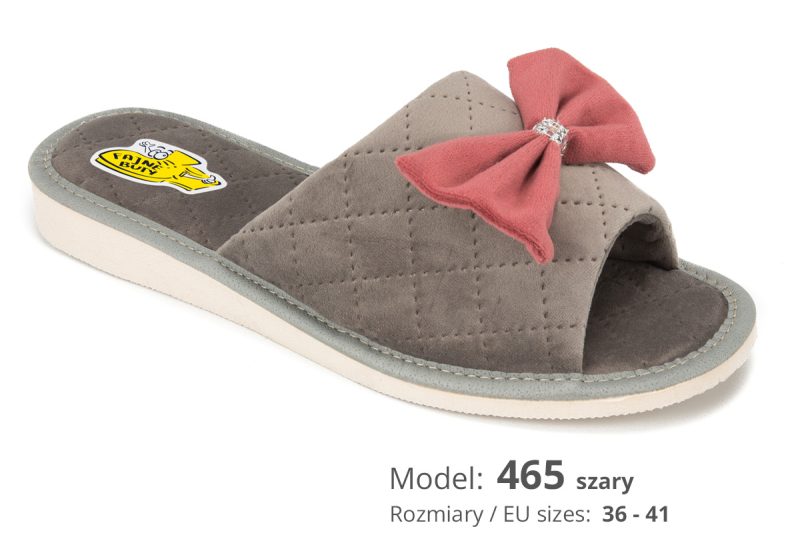 Women's slippers (catalog no. 465 gray)
