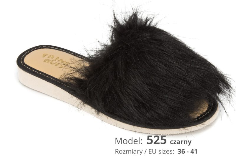 Women's slippers (catalog no. 525 black)