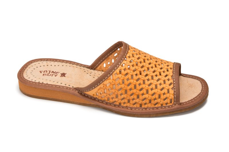 Women's leather slippers (catalog no. 497)