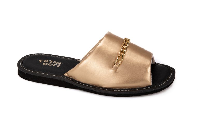 Women's slippers (catalog number 461 gold)