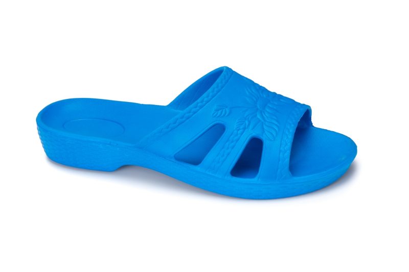Blue women's pool slippers (catalog no. 1D-6)