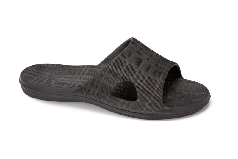 Black men's pool slippers (catalog no. P-30)