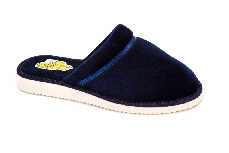 Women's cotton slippers (catalog number 409), navy blue