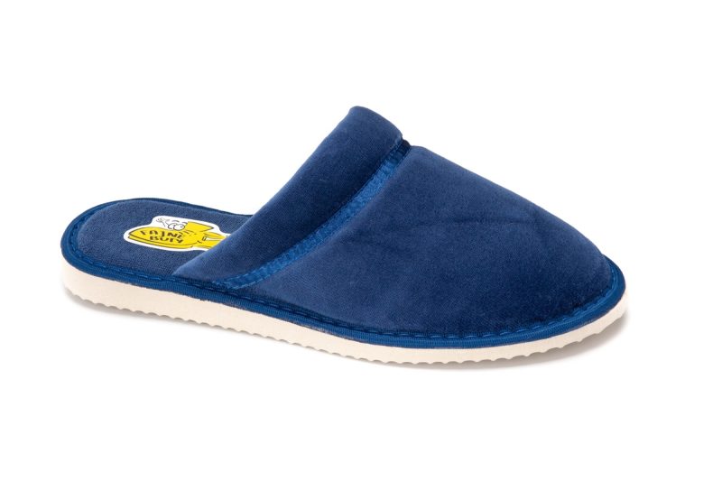 Blue women's cotton slippers (catalog no. 409)