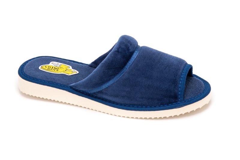 Blue women's cotton slippers (catalog no. 411)