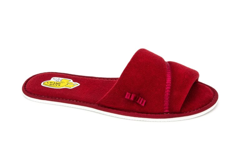 Women's cotton slippers (catalog number 415) red