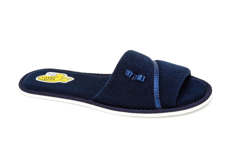 Women's cotton slippers (catalog number 415) navy blue