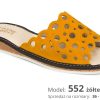 Women's slippers (cat. no. 552 - yellow)