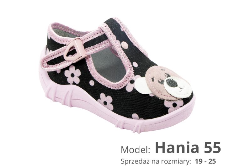 Girl's slippers (cat. no. Hania 55)