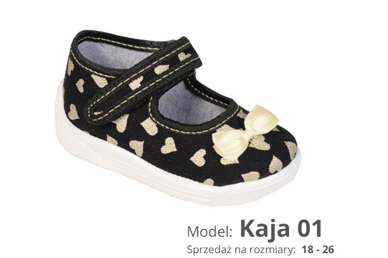 Girls' slippers (cat. no. Kaja 01)