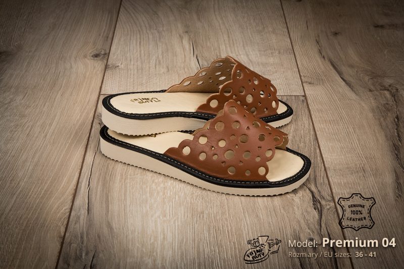 PREMIUM women's leather slippers (cat. no. 04) pic. 4