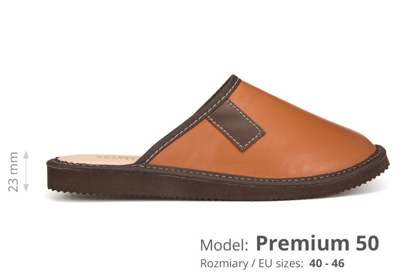 PREMIUM men's leather slippers (cat. no. 50) pic. 2