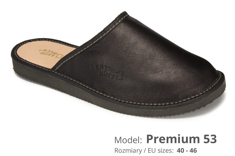 PREMIUM men's leather slippers (cat. no. 53) pic. 1