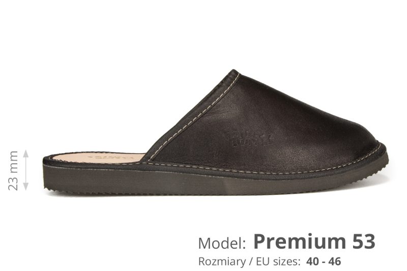 PREMIUM men's leather slippers (cat. no. 53) pic. 2