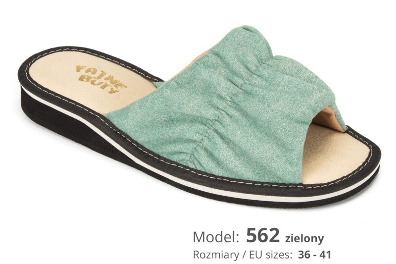 Women's slippers (cat. no. 562 green)