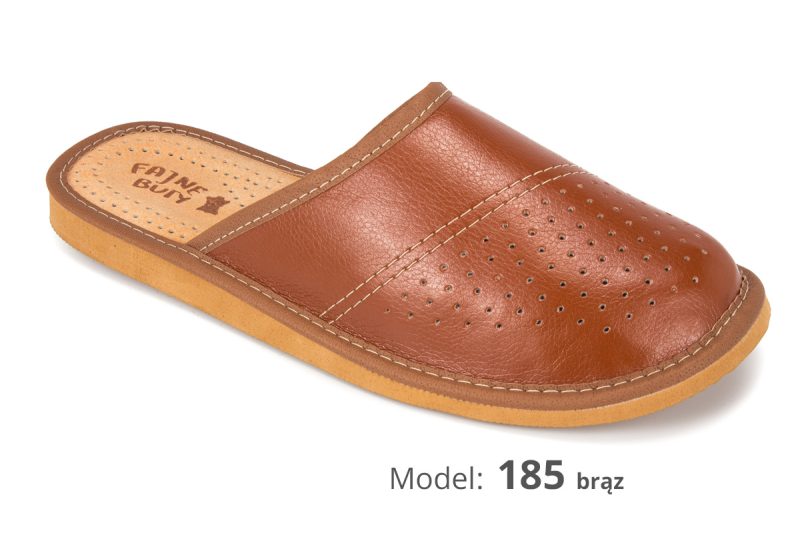 Men's slippers (cat. no. 185 brown)