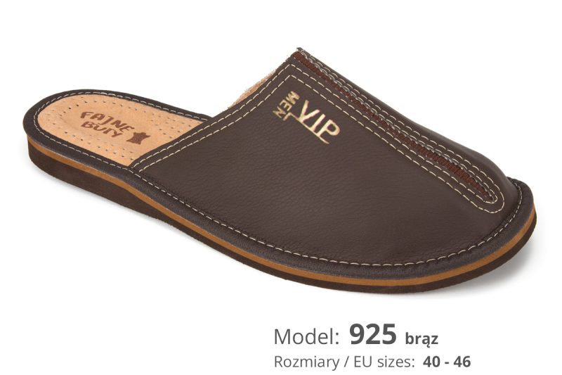 Men's slippers (cat. no. 925 brown)