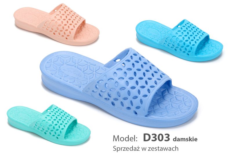 Pool flip-flops (item no. D303 women's) - available in 4 colors
